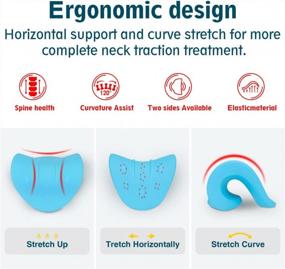 img 1 attached to Neck Stretcher, Neck Cloud - Cervical Traction Device For Neck Pain Relief, HONGJING Neck And Shoulder Relaxer, Neck Hump Corrector Spine Alignment Pillow For Neck Tension Relief