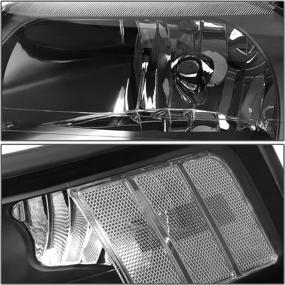 img 3 attached to 🚘 Black Housing Headlights Replacement for 1999-2004 Mustang - DNA Motoring HL-OH-FM99-BK-CL1