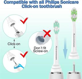 img 1 attached to Revitalize Your Oral Care Routine with Aoremon Replacement Toothbrush for Philips Sonicare