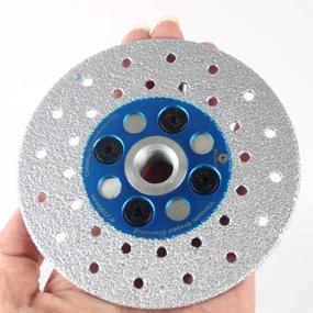 img 3 attached to Raizi 4 Inch Diamond Cutting Grinding Disc For Stone Diamond Cut Off Wheel
