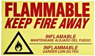 🔥 eagle c-97 c97d fire-resistant decal: keep flammable materials away logo