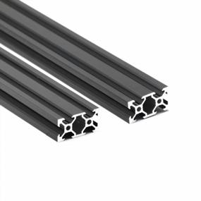 img 2 attached to 2Pcs 600Mm 2040V European Standard Anodized Black Aluminum Profile Extrusion Linear Rail For 3D Printer, CNC DIY Laser Engraving Machine By Iverntech
