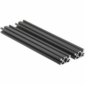 img 4 attached to 2Pcs 600Mm 2040V European Standard Anodized Black Aluminum Profile Extrusion Linear Rail For 3D Printer, CNC DIY Laser Engraving Machine By Iverntech