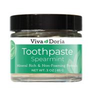 vivadoria mineralizing fluoride toothpaste in refreshing spearmint flavor logo