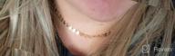 img 1 attached to Dainty Handmade Gold Choker with Layered Beads, Heart Charm and White Opal Accent - 14K Gold Fill Necklace by Fettero review by James Hardy