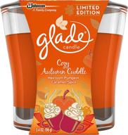 🍂 glade cozy autumn cuddle jar candle air freshener, 3.4 oz - create a warm & inviting atmosphere логотип