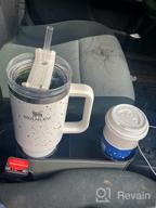 img 1 attached to Stay Organized On The Go With Car Seat Organizer Cup Drink Holders And Gap Filler Storage Box review by Brady Shayotovich