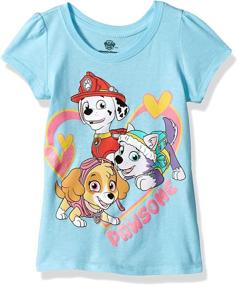 img 1 attached to Paw Patrol Toddler Sleeve Violet Girls' Clothing : Tops, Tees & Blouses