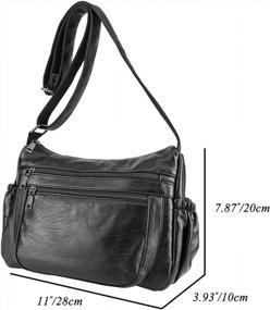 img 2 attached to Ayliss Women'S Casual Shoulder Bag Retro Soft PU Leather Crossbody Messenger Handbag