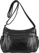 ayliss women's casual shoulder bag retro soft pu leather crossbody messenger handbag logo