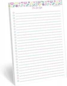 img 4 attached to Floral Collage To-Do List Notepad - 50 Tear-Off Sheets (5.5" X 8.5") For Planning And Organizing, Made In USA By 321Done - Planner Checklist Memo Pad For Productivity Boost