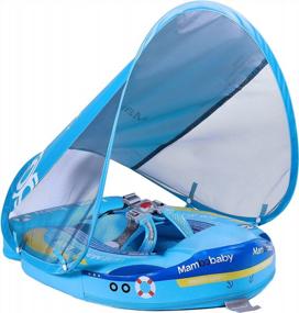 img 4 attached to 🏊 Enhanced Safety and Fun: Upgraded Mambobaby Float for Infants with Adjustable Waist Strap - Non-Inflatable Swim Trainer Life Vest and Floats Toys