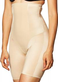 img 4 attached to Shape Your Figure With Arabella Women'S Shine High Waist Thigh Control Shapewear From Amazon Brand