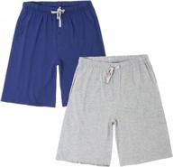 hiddenvalor big boys cotton pajama shorts with pockets logo
