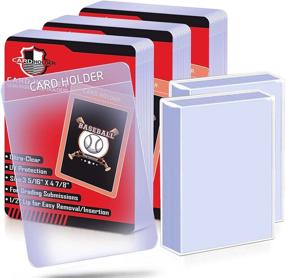 img 4 attached to Защитите свои торговые карты с помощью 150 полужестких держателей для карт - TopLoaders Protector для TCG, MTG, YUGIOH и спортивных карт