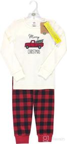 img 1 attached to Touched Nature Unisex Holiday Pajamas Apparel & Accessories Baby Boys in Clothing