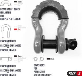 img 2 attached to HOUERT Shackles Strength Isolator Off Road Exterior Accessories at Towing Products & Winches