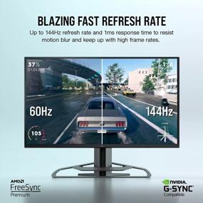 img 2 attached to 🖥 Corsair XENEON 32UHD144 Gaming Monitor 3840X2160 with Tilt Adjustment, High Dynamic Range, USB Hub, Height Adjustment, ‎CM-9020003-NA & HDMI Connectivity