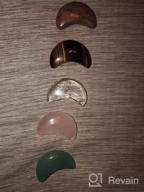 img 1 attached to 15 Pcs Moon Shape Chakra Stones Kit: Healing Crystals For Reiki, Crystal Therapy, Meditation & Jewelry Making review by Sally Wiesner