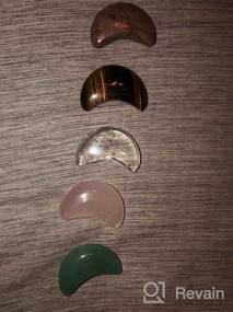 img 5 attached to Набор из 15 камней чакры в форме луны: лечебные кристаллы для рейки, кристаллотерапии, медитации и изготовления ювелирных изделий