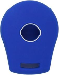 img 1 attached to SEGADEN Silicone Cover Protector Case Holder Skin Jacket Compatible With NISSAN 3 Button Remote Key Fob CV2506 Deep Blue