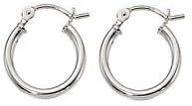 👂 sterling silver click-top hoop earrings in various sizes: 10mm, 20mm, 30mm, 40mm, 50mm, 60mm, 70mm logo