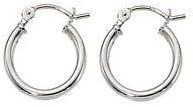 img 2 attached to 👂 Sterling Silver Click-Top Hoop Earrings in Various Sizes: 10mm, 20mm, 30mm, 40mm, 50mm, 60mm, 70mm