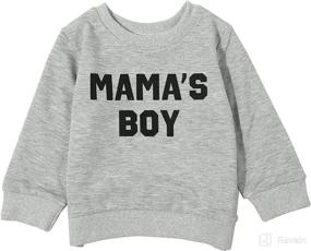 img 4 attached to Toddler Sweatshirt Pullover T Shirt Clothes Apparel & Accessories Baby Girls made as Clothing