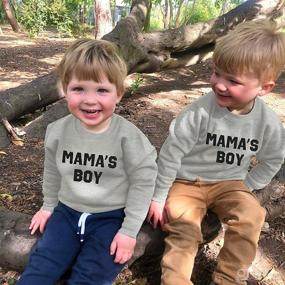 img 3 attached to Toddler Sweatshirt Pullover T Shirt Clothes Apparel & Accessories Baby Girls made as Clothing