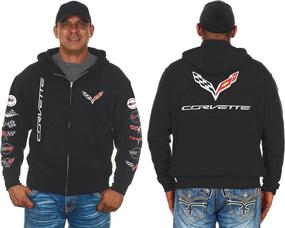 img 4 attached to 👕 Shop the Stylish JH Design Group Chevy Corvette Hoodies for Men - 6 Unique Styles Available!
