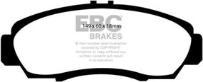 img 1 attached to 🔥 Enhance Driving Performance with EBC Brakes DP31610C Redstuff Ceramic Low Dust Brake Pad