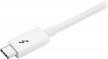 startech.com 20gbps thunderbolt 3 cable - 3.3ft/1m - white - 4k 60hz - certified tb3 usb-c to usb-c charger cord w/ 100w power delivery (tblt3mm1mw),20gbps - white logo