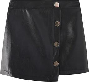 img 4 attached to 👧 WeLaken Leather Toddler Fashion Skirts: Trendy Girls' Clothing Options