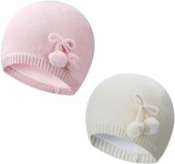 vivobiniya toddler girl winter knit hat 100% cotton baby hats for infants logo