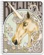 bookfactory unicorn notebook / college ruled lined journal / log book - wire-o, 100 pages, 8.5" x 11" (jou-100-7cw-pp-(unicorn)) logo