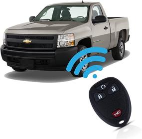 img 3 attached to 🔑 Car Keyless Entry Remote Control Key for Chevy 2007-2014 Equinox Avalanche Silverado Escalade Tahoe Suburban GMC Yukon OUC60270, OUC60221, 1Pack - Convenient and Compatible Solution