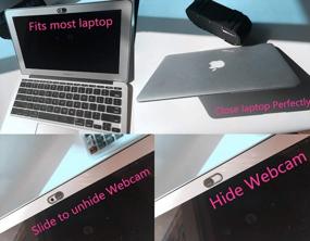 img 3 attached to Защитите вашу конфиденциальность с наклейками Sunshot для веб-камер на ноутбуки, смартфоны и планшеты – набор из 3-х плавно скользящих камер-защитников от наблюдения.