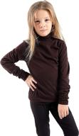 loxdonz sleeve turtleneck t shirts for toddler girls size 13, clothing in tops, tees & blouses logo