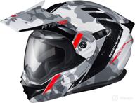 🦂 high-performance scorpion at950 outrigger helmet - size l - white/grey design logo