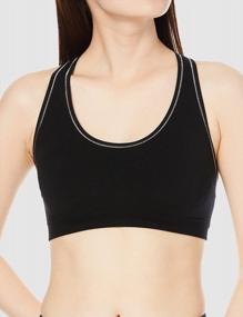 img 1 attached to Experience Ultimate Comfort With The Boody Body EcoWear Racerback Sports Bra Made Of Soft Bamboo Viscose With Medium Support And Removable Padding