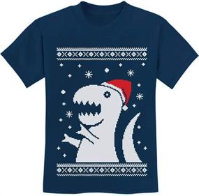 img 4 attached to 🎄 TeeStars Christmas Sweater T-Shirt for Boys' Clothing and Tops, Tees & Shirts