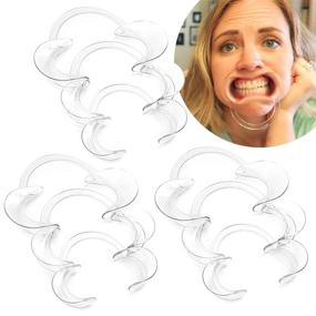 img 4 attached to 9-Pack Dental Cheek Retractors - 100% BPA-Free C-Shape Autoclavable Mouth Opener For Teeth Whitening, Party, Mouthguard Challenge Game (3X Size S, 3XSize M, 3XSize L)
