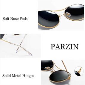 img 2 attached to UV400 Поляризованные круглые солнцезащитные очки в стиле стимпанк для мужчин и женщин - ретро-круглые оттенки (черный PZ8082, 60)