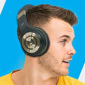 img 1 attached to 🎧 Morpheus 360 Bluetooth Headphones, Over Ear Wireless Headset with Microphone, Black/Gold Accents, Comfortable Design HP5500G