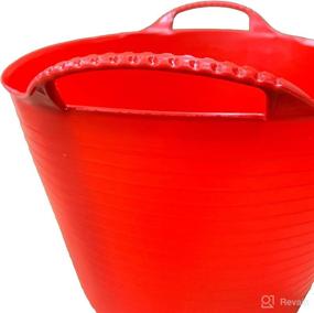 img 1 attached to 🔴 Versatile Red Gorilla Medium Plastic Tub – Storage for Toys, Laundry, Gardening & More (26L/6.8 Gallon, Red)