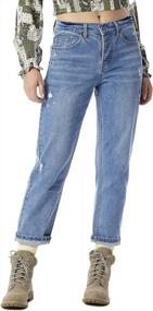 img 3 attached to UNIONBAY Women'S Sawyer Boyfriend Jeans - Relaxed Fit For Comfort