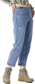 img 2 attached to UNIONBAY Women'S Sawyer Boyfriend Jeans - Relaxed Fit For Comfort