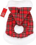 puppia santa claus winter checkered logo