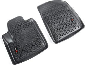 img 4 attached to 🚙 Rugged Ridge 12920.33 Front Floor Liner for 2014-2020 Jeep Cherokee KL - Black, Premium Quality