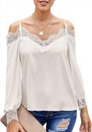 plus size women's long sleeve v neck tees with lace off the shoulder & ruffles patchwork - xxxticat logo